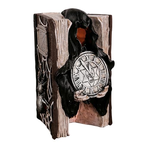 Décoration de livre dHalloween | Statue dHalloween lumineuse