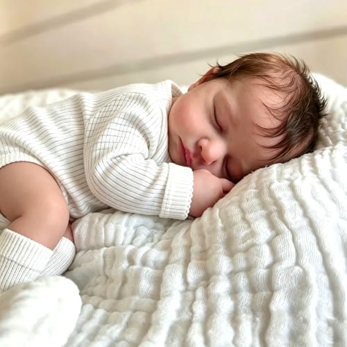 Anano Reborn Baby Poupée en silicone réaliste 50 cm Poupée b