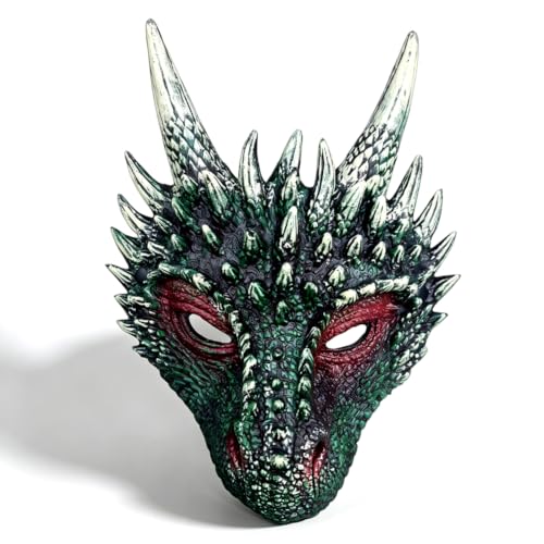 ZesGlyxyr Halloween Masque de Dragon, Réaliste Masque de Dra