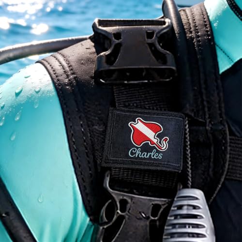 ELULAE Étiquette Plongée Personnalisée BCD, Animaux Marins P