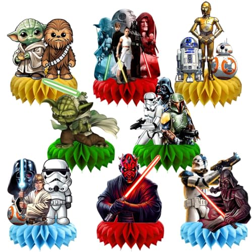 Lot de 8 décorations de table double face Star of Wars pour