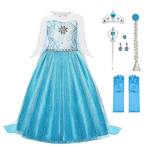 URAQT Robe Princesse Filles Costume, Déguisement Petites Pri
