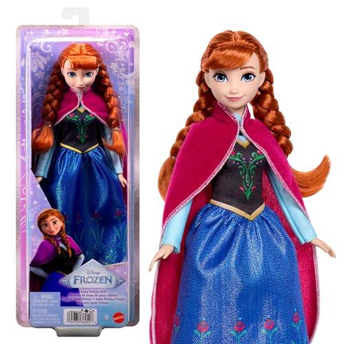 Mattel Disney Poupée Anna La Reine des Neiges en robe amovib