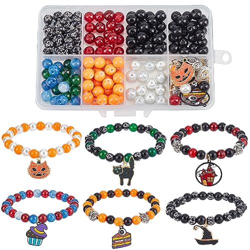 SUNNYCLUE 1Boîte 6 Set Kit de Fabrication de Bracelet Hallow