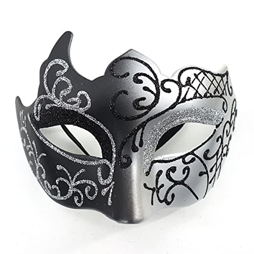 Masque Vénitien de Bal Masqué pour Homme et Femme - Demi-Vis