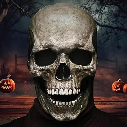 Masque Crâne Halloween Mâchoire Mobile
