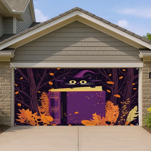 1,8 x 4 m Halloween Livre de sorcière effrayant Couverture d
