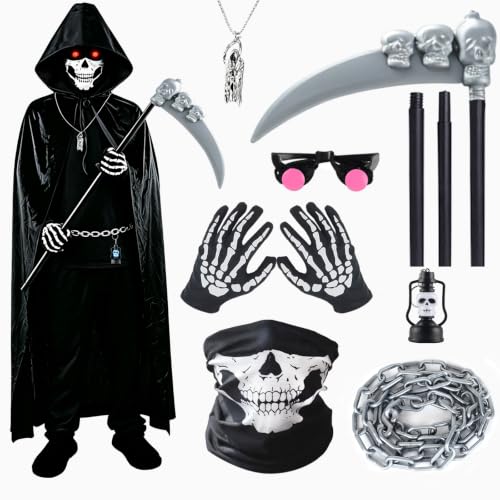 CHMMY Deguisement Faucheuse Adulte Costume Faucheuse Adulte 