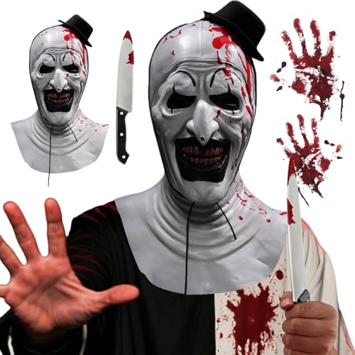 GreenYeah Terrifier Art the Clown Masque, Latex-Masques de C