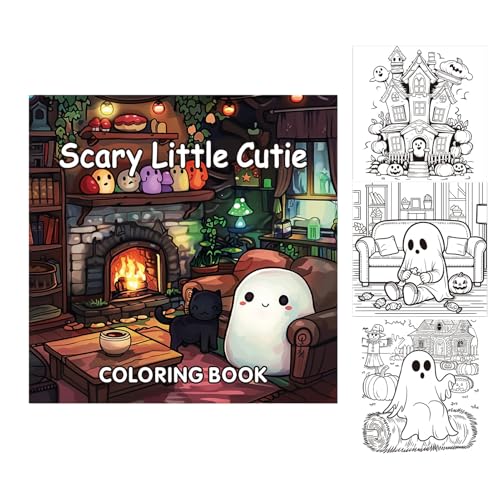 Livre de Coloriage Halloween Fantômes Activités Créatives Re