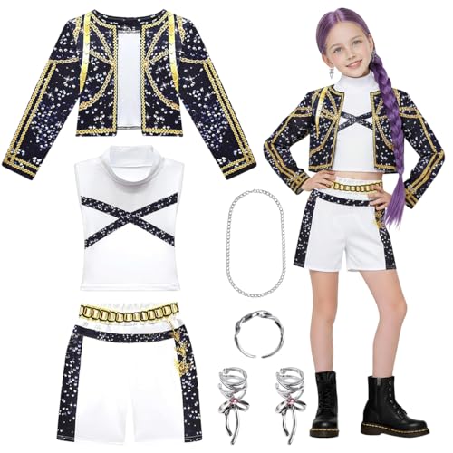 TOSZOLY Costume de Chanteur Enfant, Stage Deguisement pour F