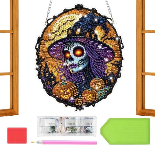 Kit DArt En Gemmes Halloween Attrape-Lumière Halloween Sorci