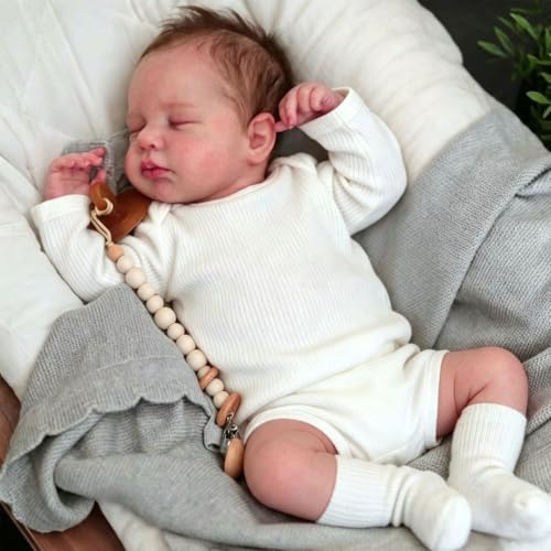 Anano Bébés Reborn Fille 50cm Réaliste Reborn Bébé Poupée Fi