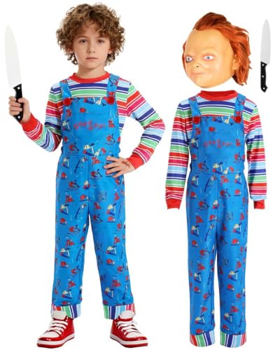 Chucky Costume pour enfant Combinaison Chucky avec couteau a