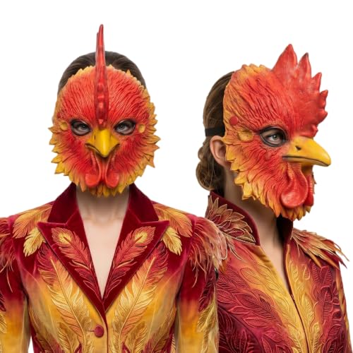 OhMill Masque de Coq pour Halloween Masque de Dragon Épineux