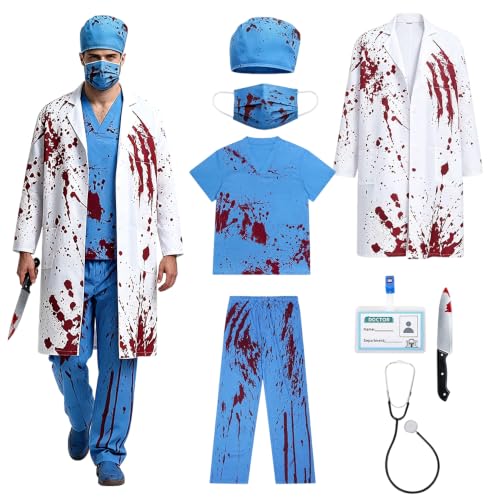Déguisement de chirurgien fou Halloween