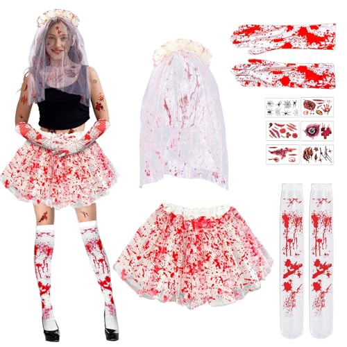 Costume Mariée Zombie Halloween Femme