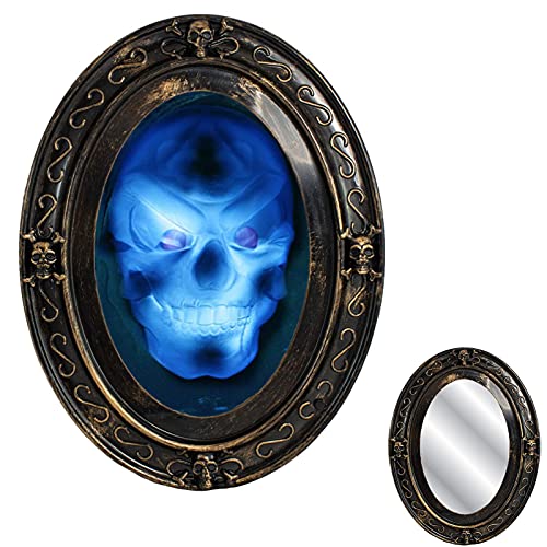 VTERLY Décoration Miroir Hanté Magique dhalloween avec Détec