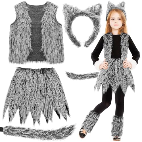 1 Set Costume Wolf, Un Ensemble de Costumes de Loup-Gilet + 