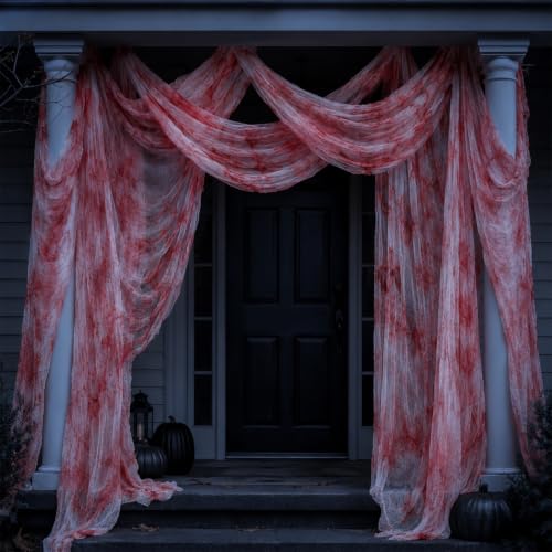 600 x 115cm Decoration Halloween Tissu - Effrayant Deco Hall