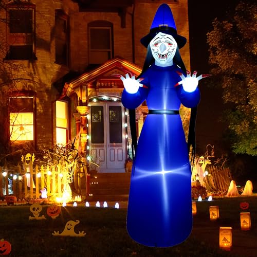 EXPOREE Décoration Halloween Gonflable Sorcière, 308cm, 10ft