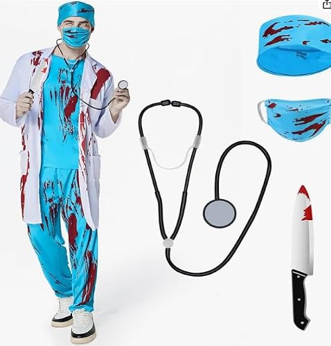 Déguisement de chirurgien fou Halloween