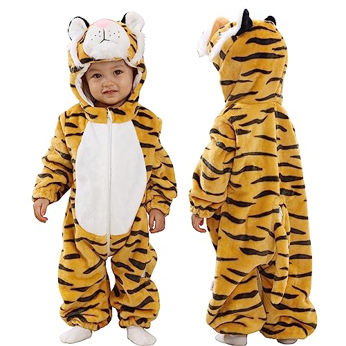 Combinaison Flanelle Bébé Tigre 4-5 ans
