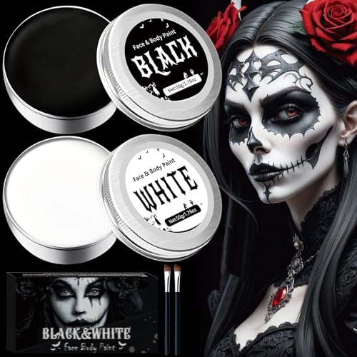 Kit Maquillage Halloween Noir Blanc