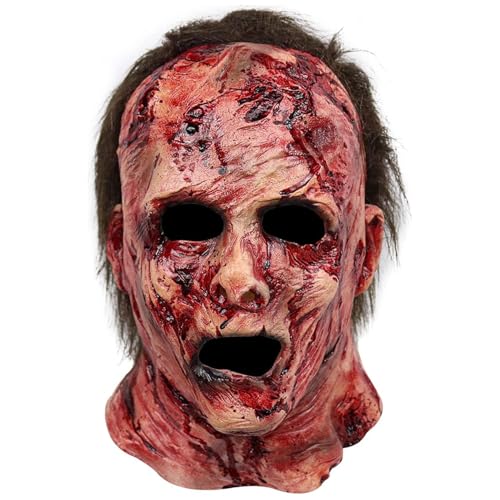 Wxyestna Masque Effrayant en Latex réaliste avec Cicatrices 