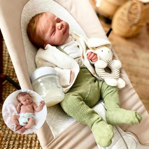 Anano Bebe Reborn Fille Silicone Plein Corps-45CM Bebe Rebor