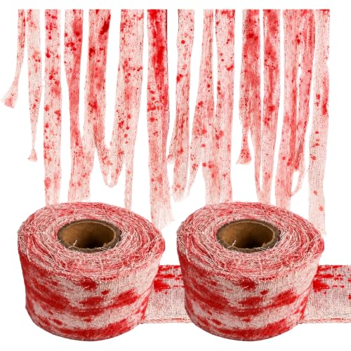 Halloween Accessoire Lot De 2 Bandages Ensanglantés 10 M, Ac