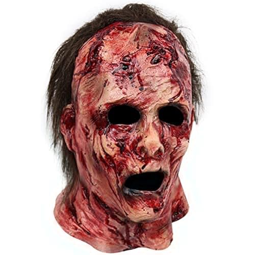 Porgeel Masque dhalloween Effrayant Sanglant et ridé avec Ch
