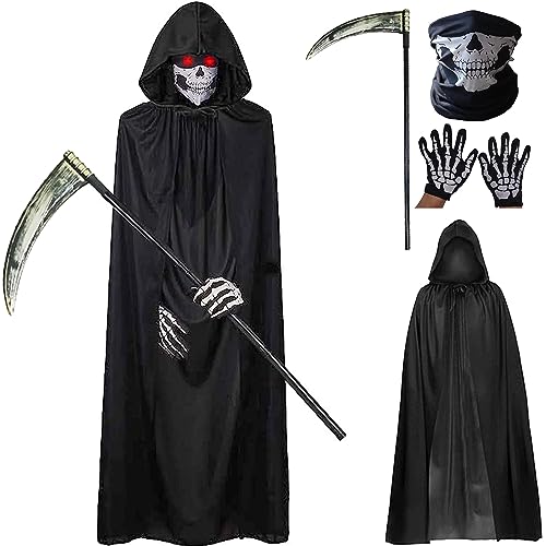 BOOSHMall Costume de Faucheuse, Costume de Faucheuse pour Ho