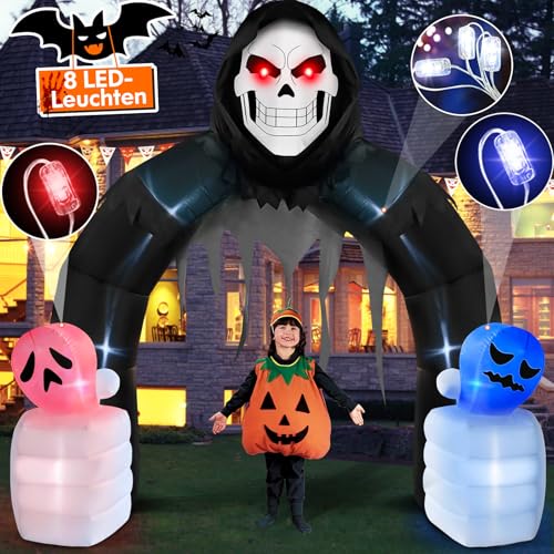 Danxilu Arche Gonflable Halloween Décoration 3 m Faucheuse a