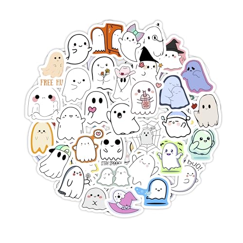 BulbaCraft Lot de 100 autocollants fantômes pour bouteille d