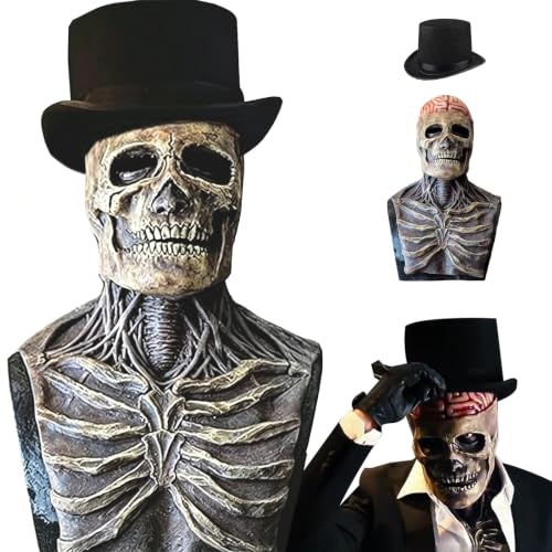 Masque de Crâne DHalloween,Halloween Crâne Masque En Latex H