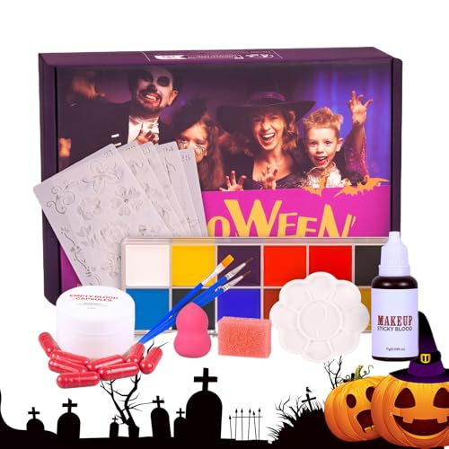 Maquillage pour le visage dHalloween - Peinture pour le visa
