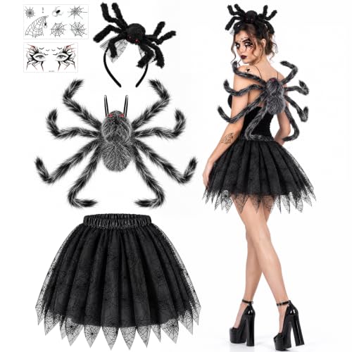 Beipegin Costume Araignée Femme Deguisement Halloween Carnav