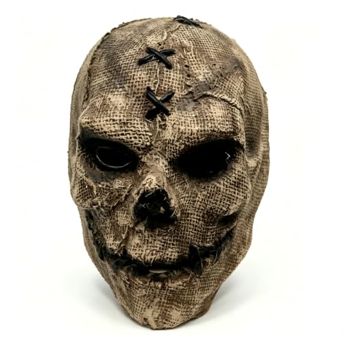 Chakedix Masque Crâne Horreur en Latex, Halloween Carnaval