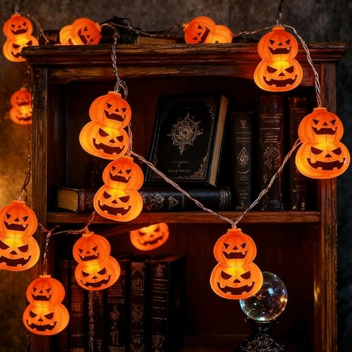 Halloween Guirlande Lumineuse,Citrouille Guirlande Lumineuse