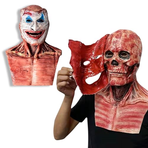 Masque Clown Halloween Double Effet
