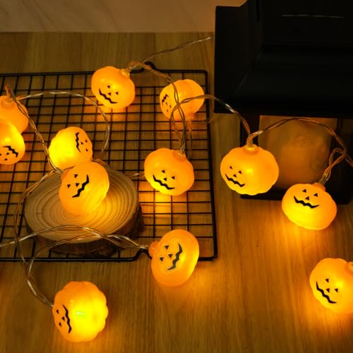 AUAUY Decoration Halloween Guirlande Lumineuse, 3M 20 LED Gu