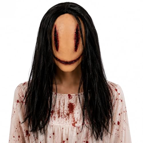 PILUZEAT Masque Démon Adulte Homme Femme Halloween Complet L
