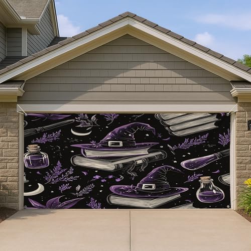 1,8 x 4 m Halloween Livre de sorcière effrayant Couverture d