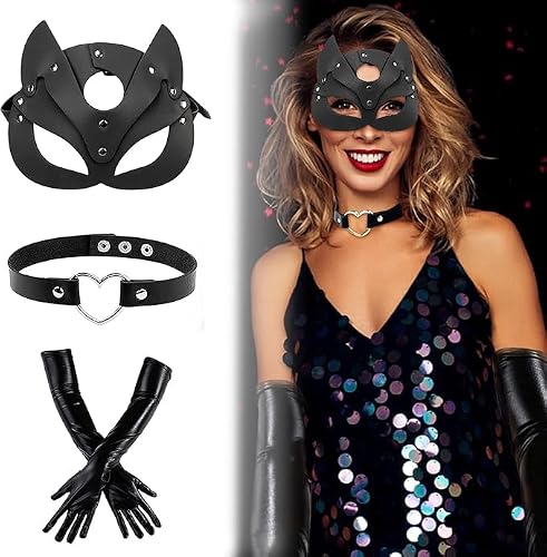 Lot 3 Masques Catwoman Femme Sexy