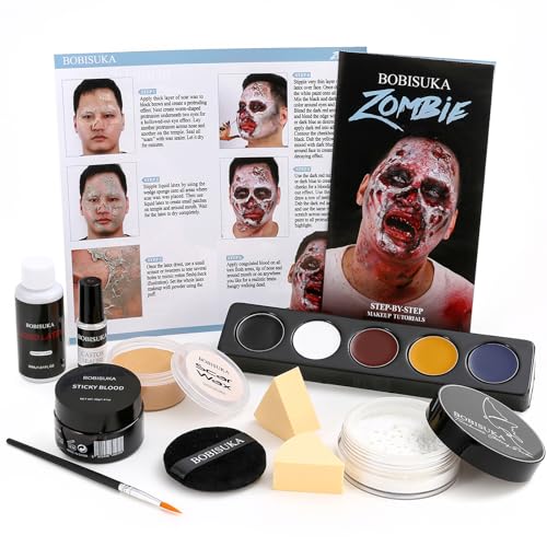 BOBISUKA Kit de Maquillage Halloween Zombie
