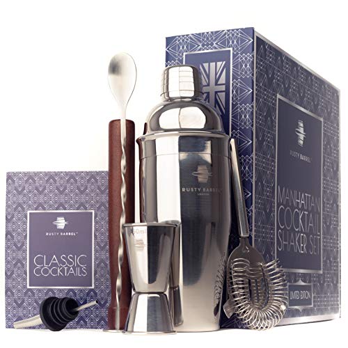 Rusty Barrel Kit Cocktail Manhattan avec Grand Shaker Cockta