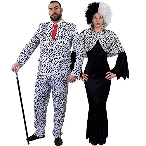 Déguisement pour couple adulte style dalmatien avec pour lHo