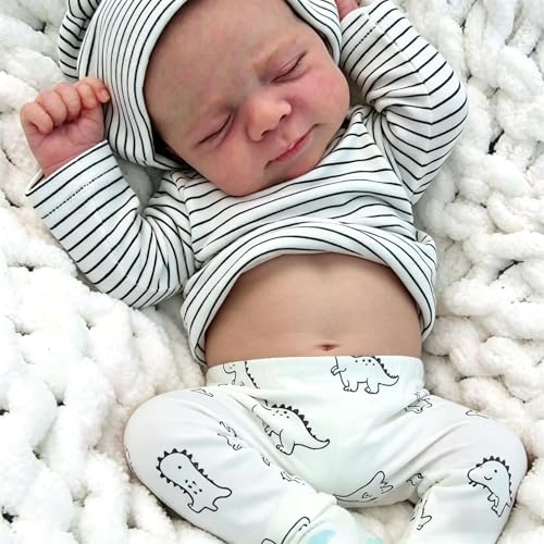 Anano Bébé Reborn Garçon Vinyle Lavable 50CM Poupée Reborn R