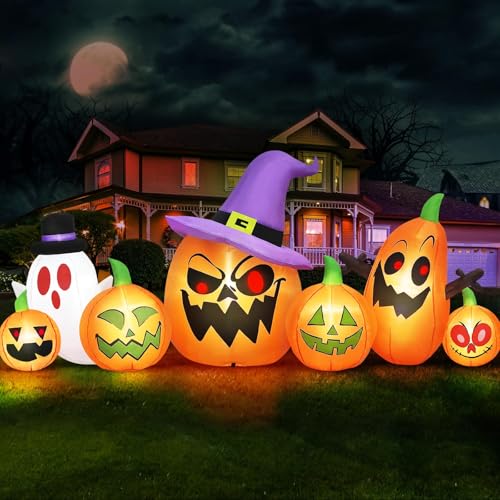 Danxilu Citrouille Gonflable Halloween Décoration 2,4 m avec
